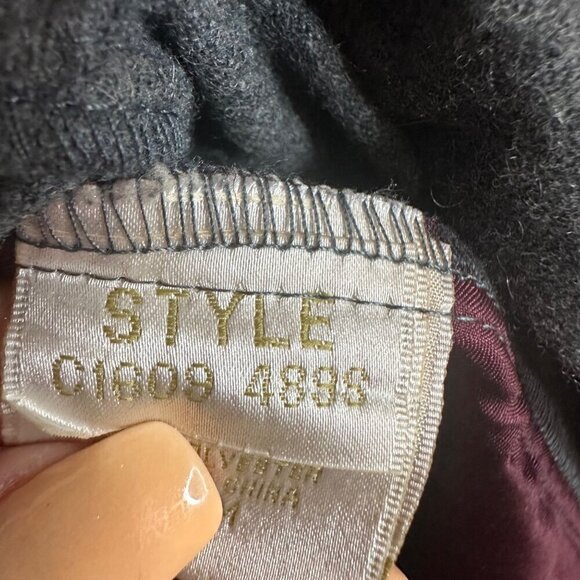 Matty M Coat Grey‎ Wool Blend Pleated Oversized Buttons Cottage Peasant M - Picture 8 of 9